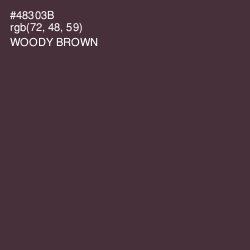 #48303B - Woody Brown Color Image